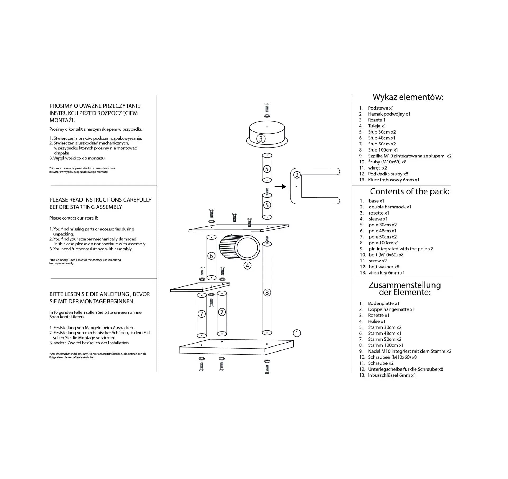 Drapak dla kota NERO RUFI