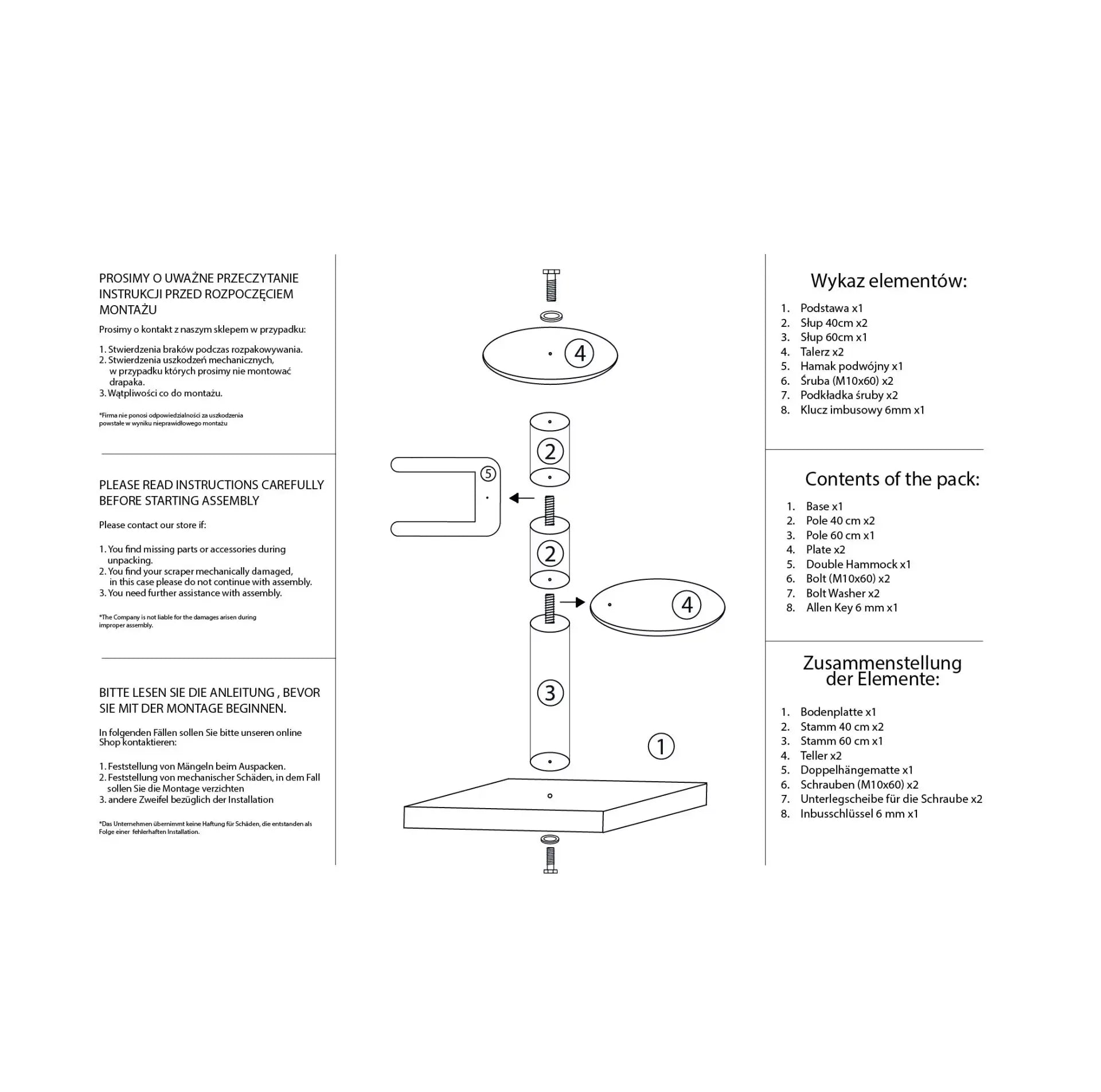 Drapak dla dużego kota MAX RUFI
