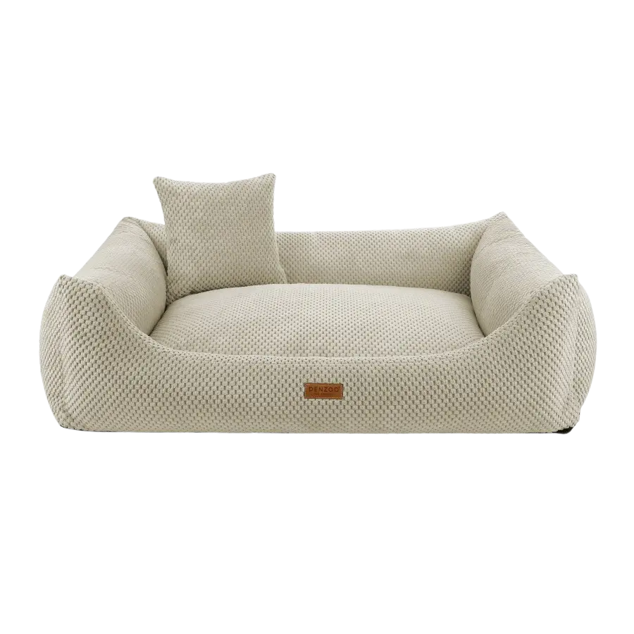 Legowisko dla psa i kota ortopedyczne beżowe - PRATO BEIGE DENZOO