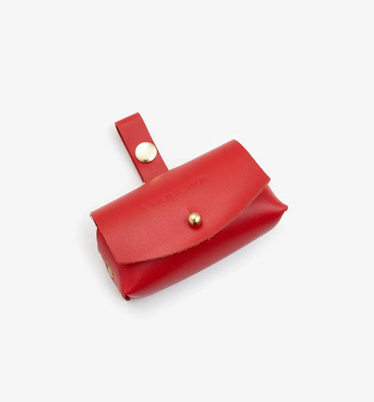 Etui na woreczki "Classy" w kolorze czerwonym