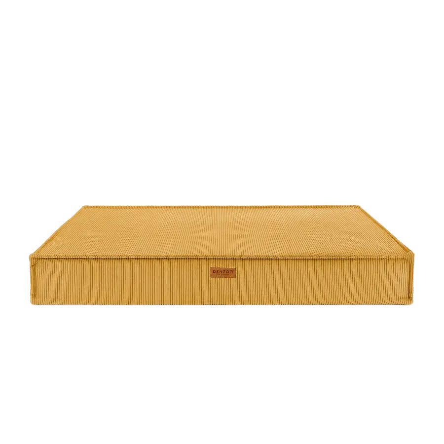 MATERAC dla psa i kota ortopedyczny musztardowy - TORINO MUSTARD DENZOO