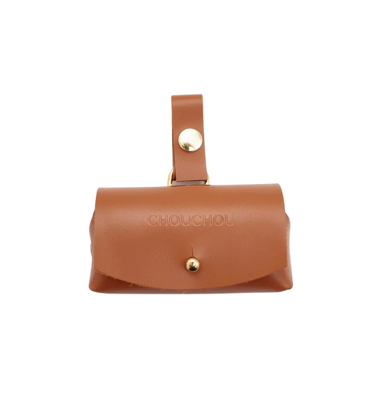 Etui na woreczki "Classy" w kolorze jasnobrązowym