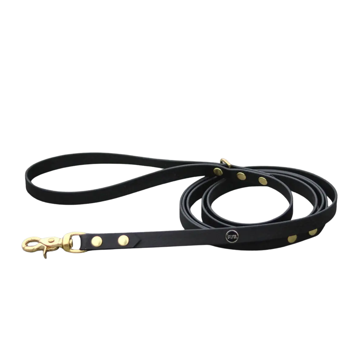 Smycz miejska z Biothane dla psa, czarny / COCO Psianel BURA