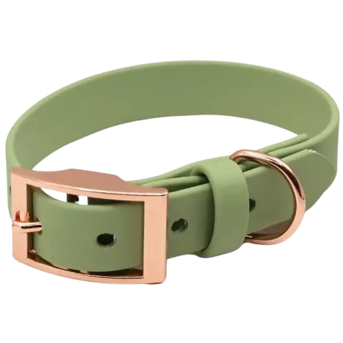 Obroża na sprzączkę BioThane Pistachio Green Co Collar
