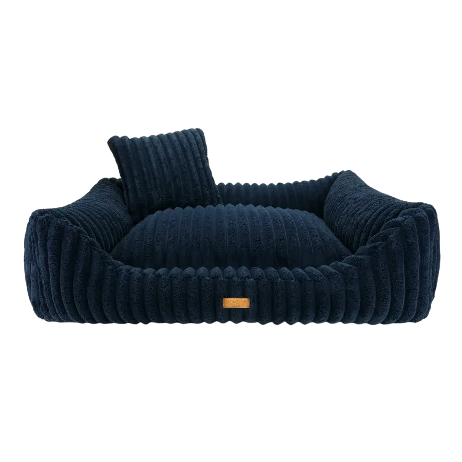 Legowisko premium dla psa i kota ortopedyczne granatowe - PALERMO NAVY BLUE DENZOO