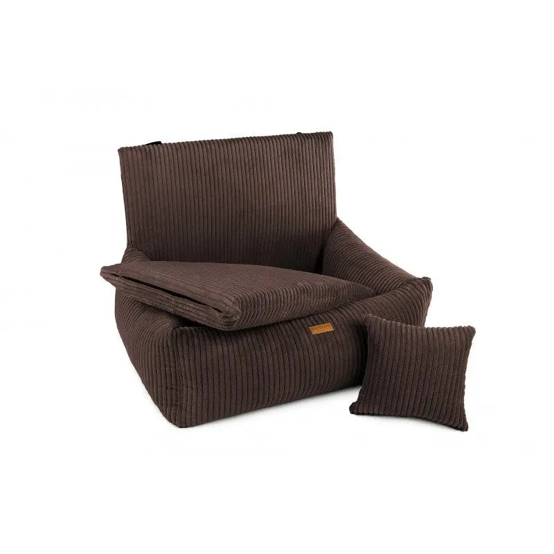 Fotelik samochodowy brązowy - MILANO BROWN DENZOO