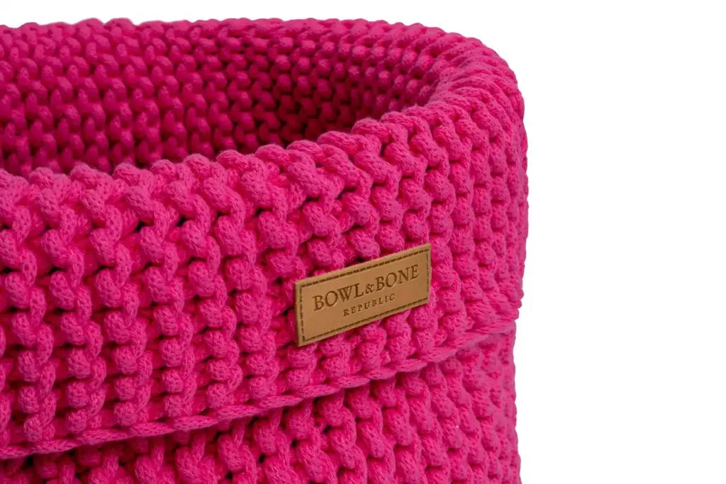 Kosz na zabawki COTTON różowy Bowl & Bone