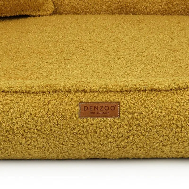 Legowisko premium dla psa i kota ortopedyczne musztardowe - BELLUNO MUSTARD DENZOO