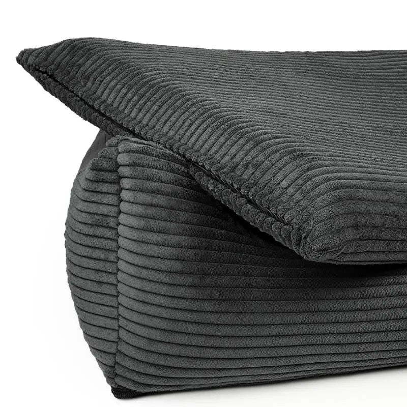 Legowisko dla psa i kota z materacem ortopedycznym ciemno szare - RIMINI DARK GREY DENZOO