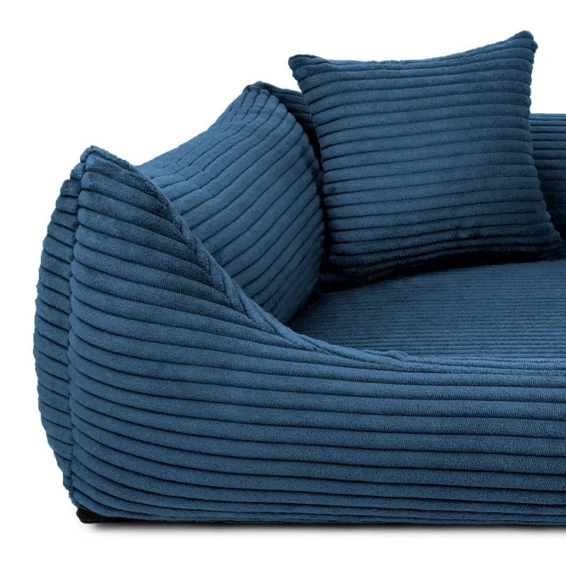 Legowisko dla psa i kota z materacem ortopedycznym granatowe - RIMINI NAVY BLUE DENZOO