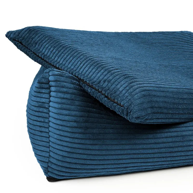 Legowisko dla psa i kota z materacem ortopedycznym granatowe - RIMINI NAVY BLUE DENZOO