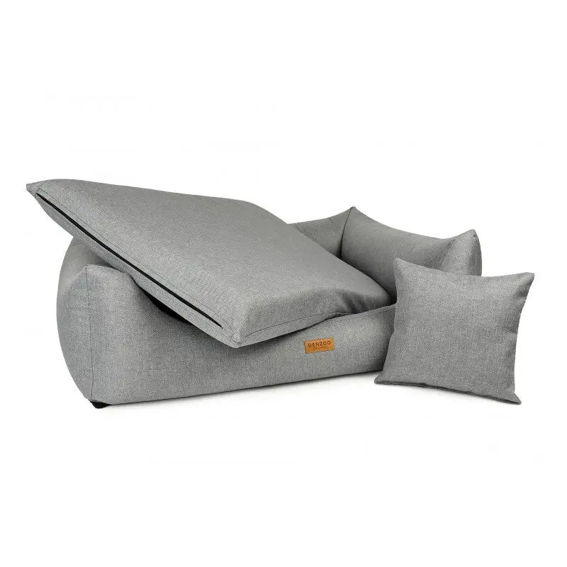 Legowisko dla psa i kota ortopedyczne jasne szare - MODENA LIGHT GREY DENZOO