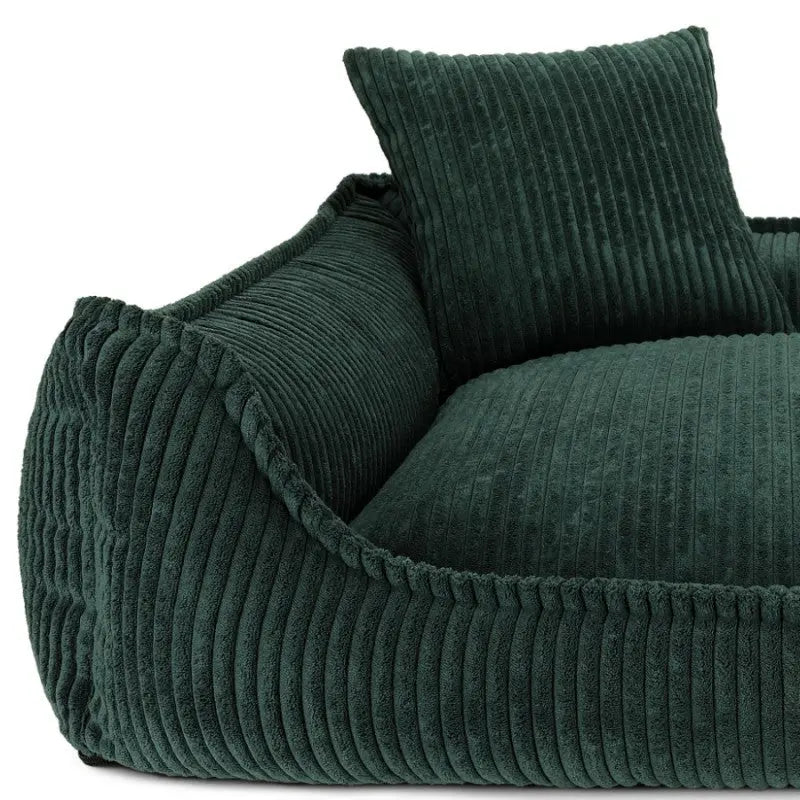 Legowisko premium dla psa i kota ortopedyczne butelkowa zieleń - MILANO BOTTLE-GREEN DENZOO