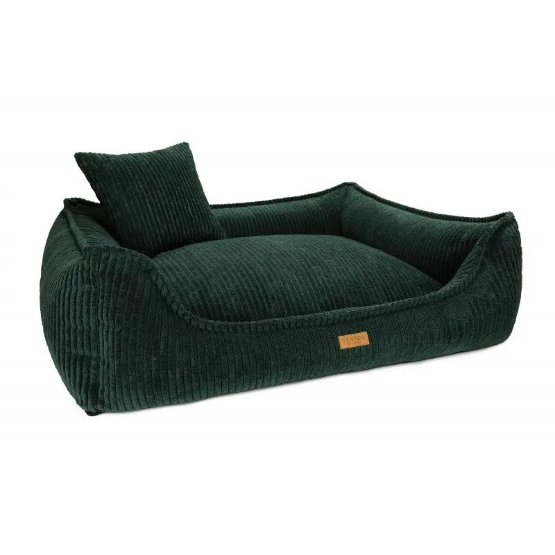 Legowisko premium dla psa i kota ortopedyczne butelkowa zieleń - MILANO BOTTLE-GREEN DENZOO