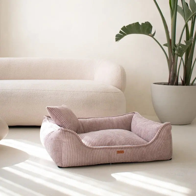 Legowisko premium dla psa i kota ortopedyczne pudrowy róż- MILANO ROSE DENZOO