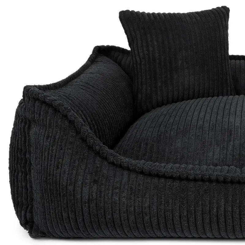 Legowisko premium dla psa i kota ortopedyczne czarne - MILANO BLACK DENZOO