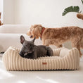 Załaduj obraz do przeglądarki galerii, Legowisko premium dla psa i kota ortopedyczne beżowe - PALERMO BEIGE DENZOO
