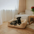 Załaduj obraz do przeglądarki galerii, Legowisko premium dla psa i kota ortopedyczne beżowe - PALERMO BEIGE DENZOO
