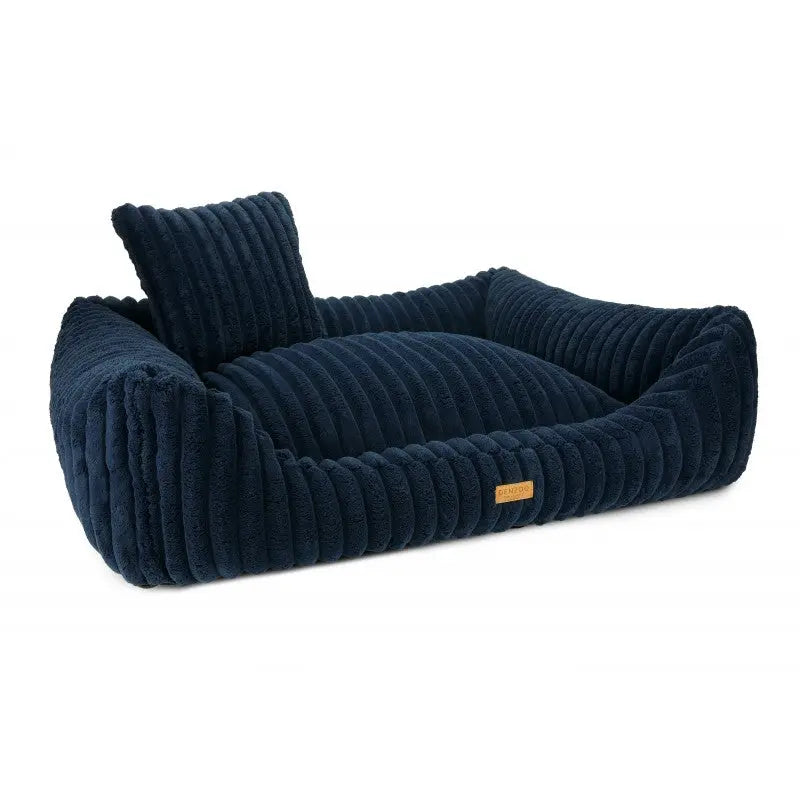 Legowisko premium dla psa i kota ortopedyczne granatowe - PALERMO NAVY BLUE DENZOO