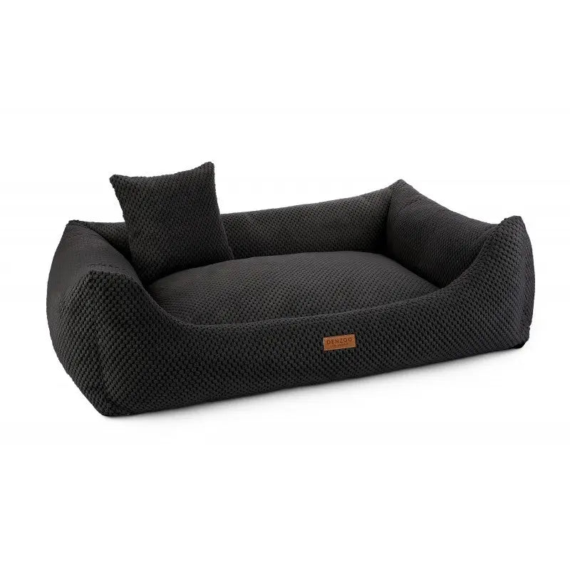 Legowisko dla psa i kota ortopedyczne czarne - PRATO BLACK DENZOO