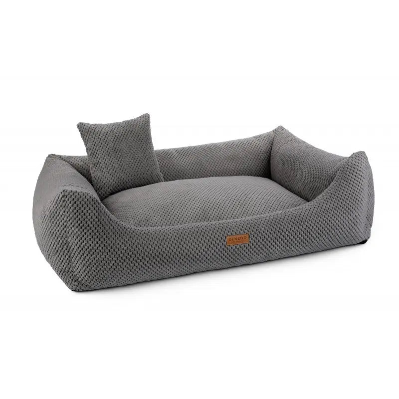 Legowisko dla psa i kota ortopedyczne ciemno szare - PRATO DARK GREY DENZOO