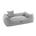 Załaduj obraz do przeglądarki galerii, Legowisko dla psa i kota ortopedyczne szare - PRATO GREY DENZOO
