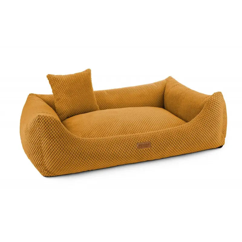 Legowisko dla psa i kota ortopedyczne musztardowe - PRATO MUSTARD DENZOO