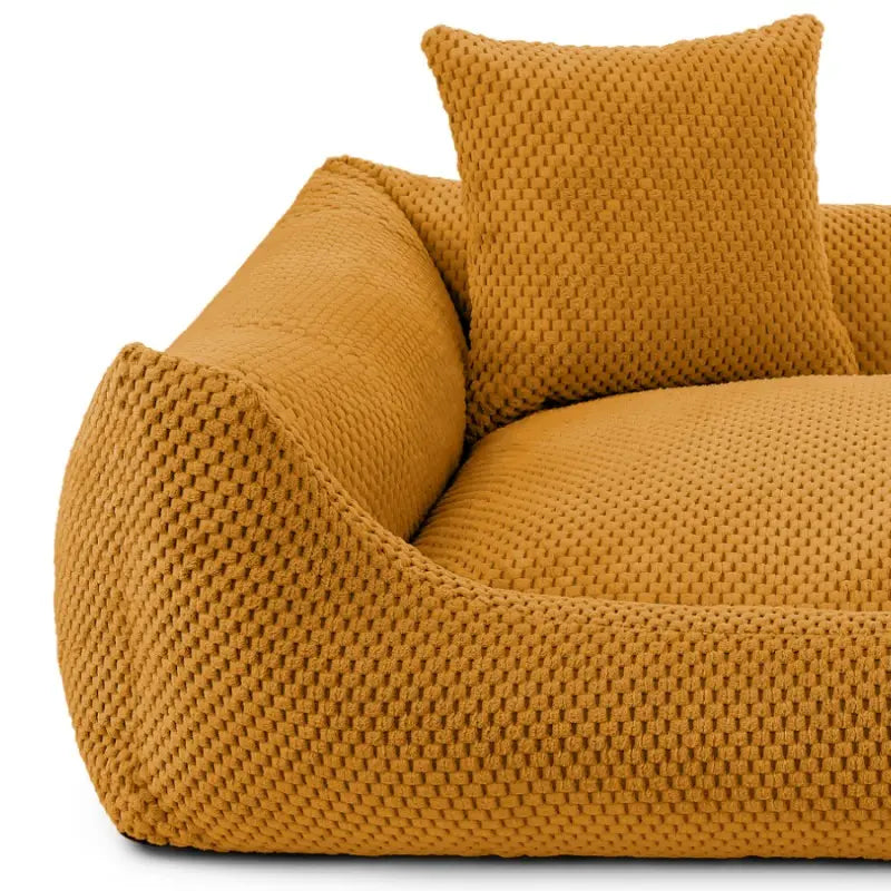 Legowisko dla psa i kota ortopedyczne musztardowe - PRATO MUSTARD DENZOO