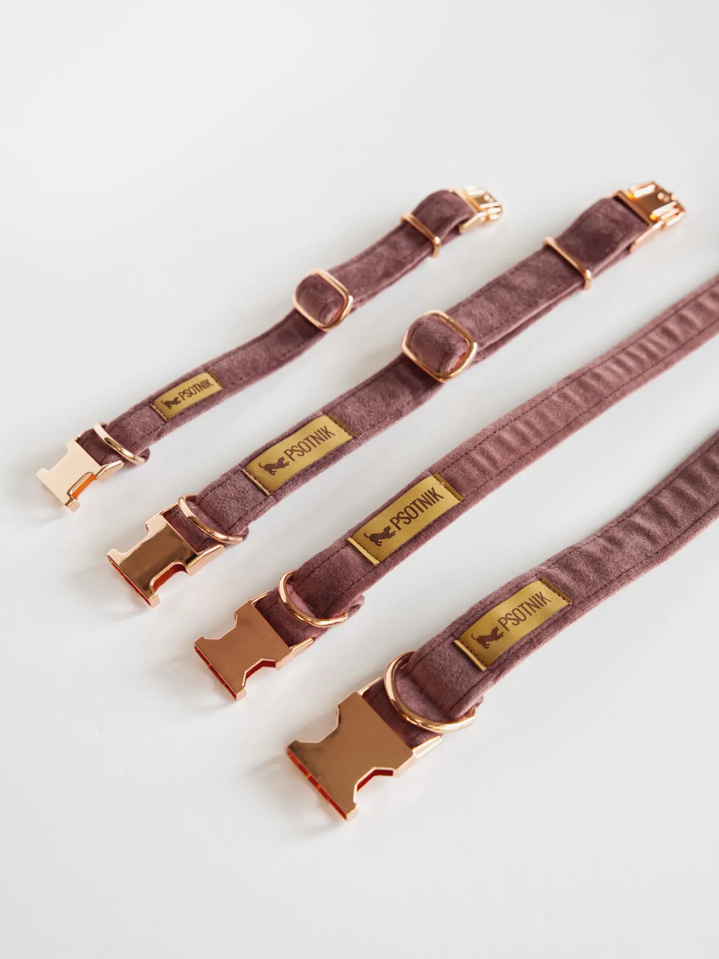 Obroża z klamrą Psotnik wrzos Psotnik