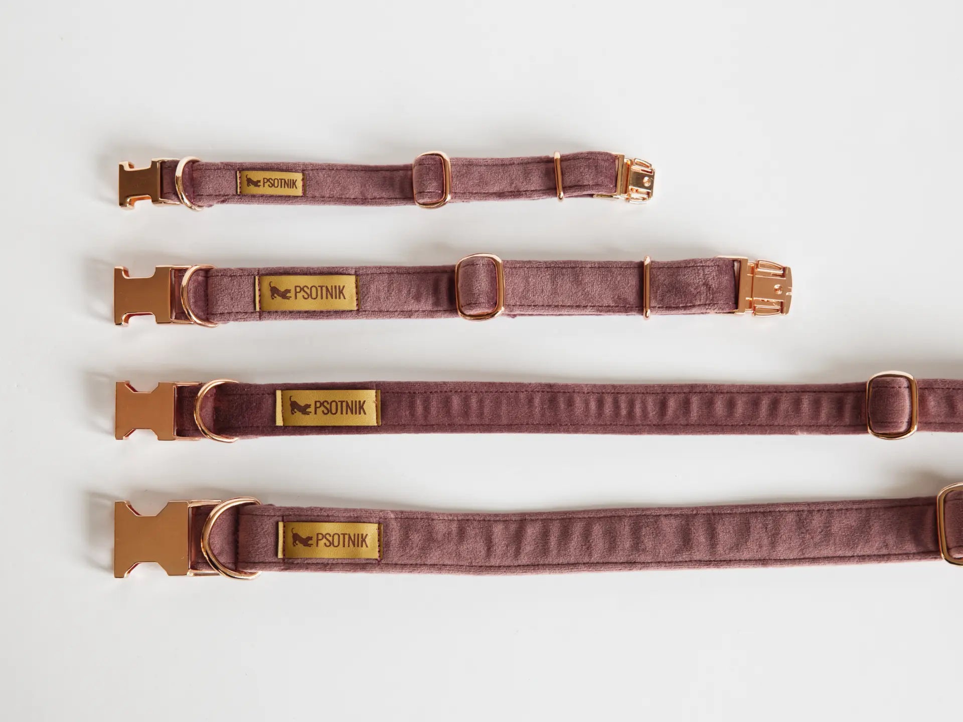 Obroża z klamrą Psotnik wrzos Psotnik