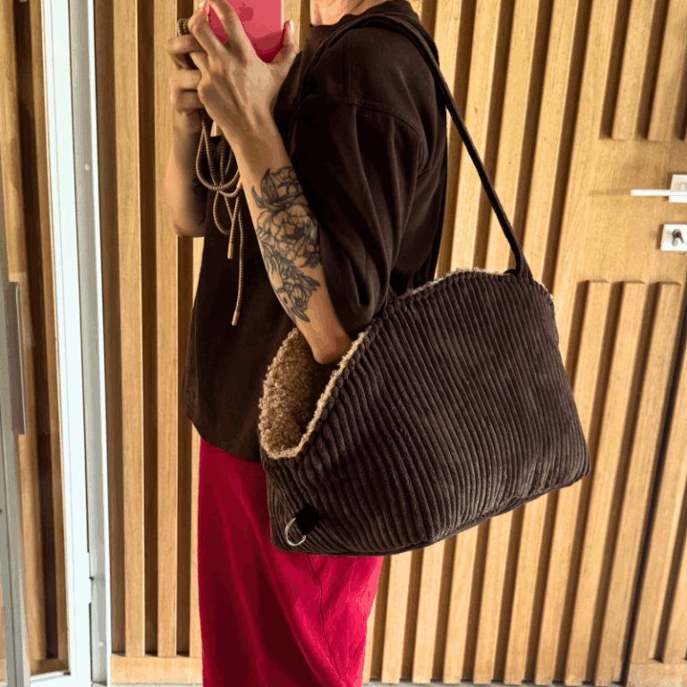 Torba i fotelik do auta dla psa baranek Mania