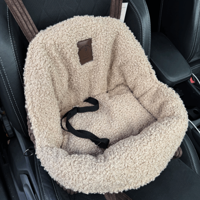 Torba i fotelik do auta dla psa baranek Mania