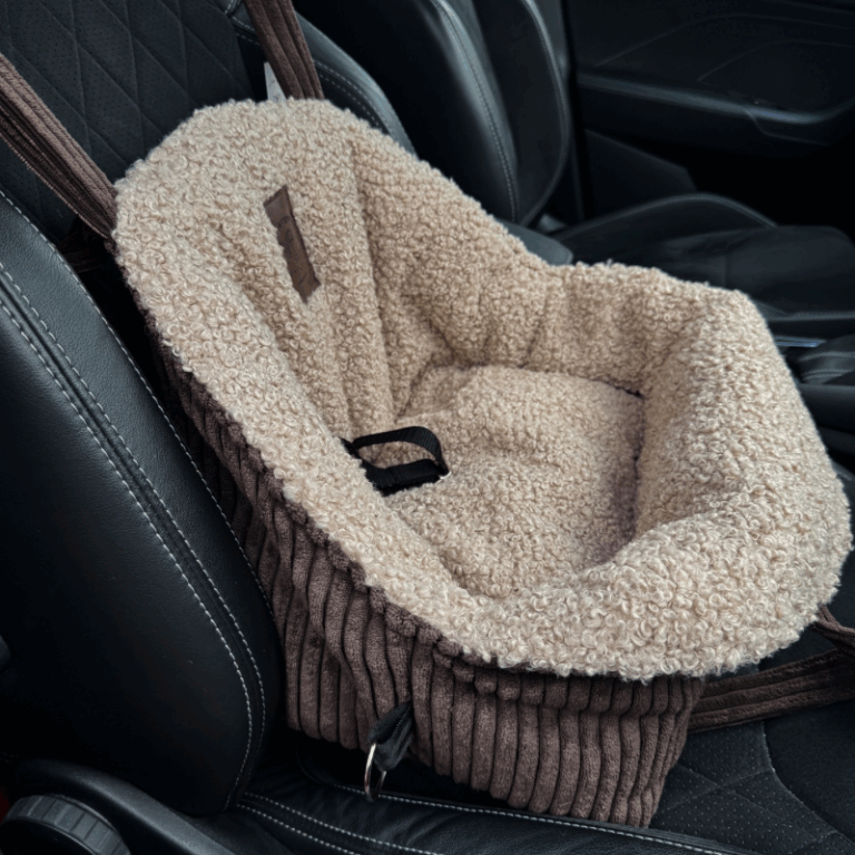 Torba i fotelik do auta dla psa baranek Mania